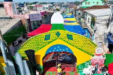 Com apoio da Prefeitura de Manaus, ruas decoradas terão a maior Copa de todos os tempos
