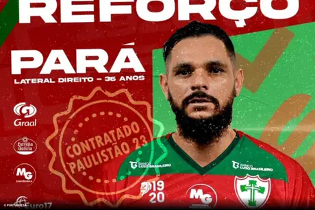 Ex-Fla, Santos e Grêmio, Pará vai disputar o Paulistão pela Portuguesa