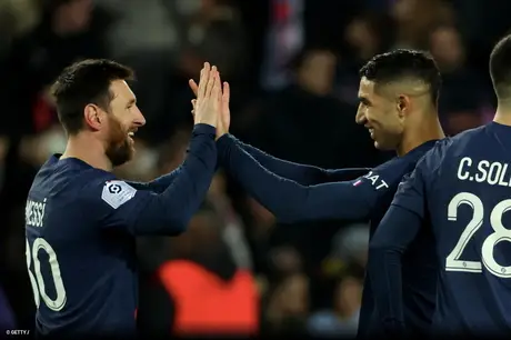 Messi e Hakimi marcam, PSG vira sobre Toulouse e segue soberano no Francês