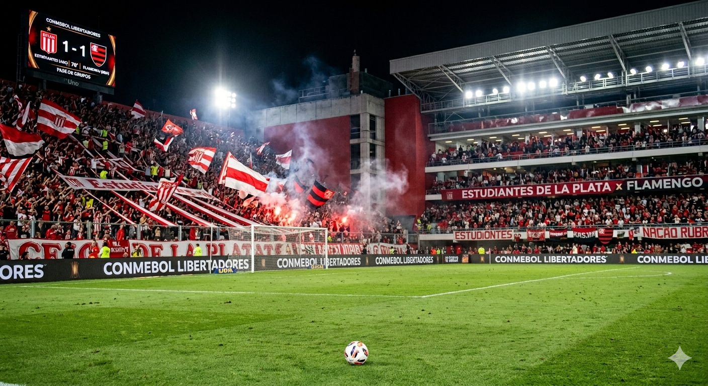 Flamengo enfrenta o Estudiantes fora de casa pela Libertadores 2026