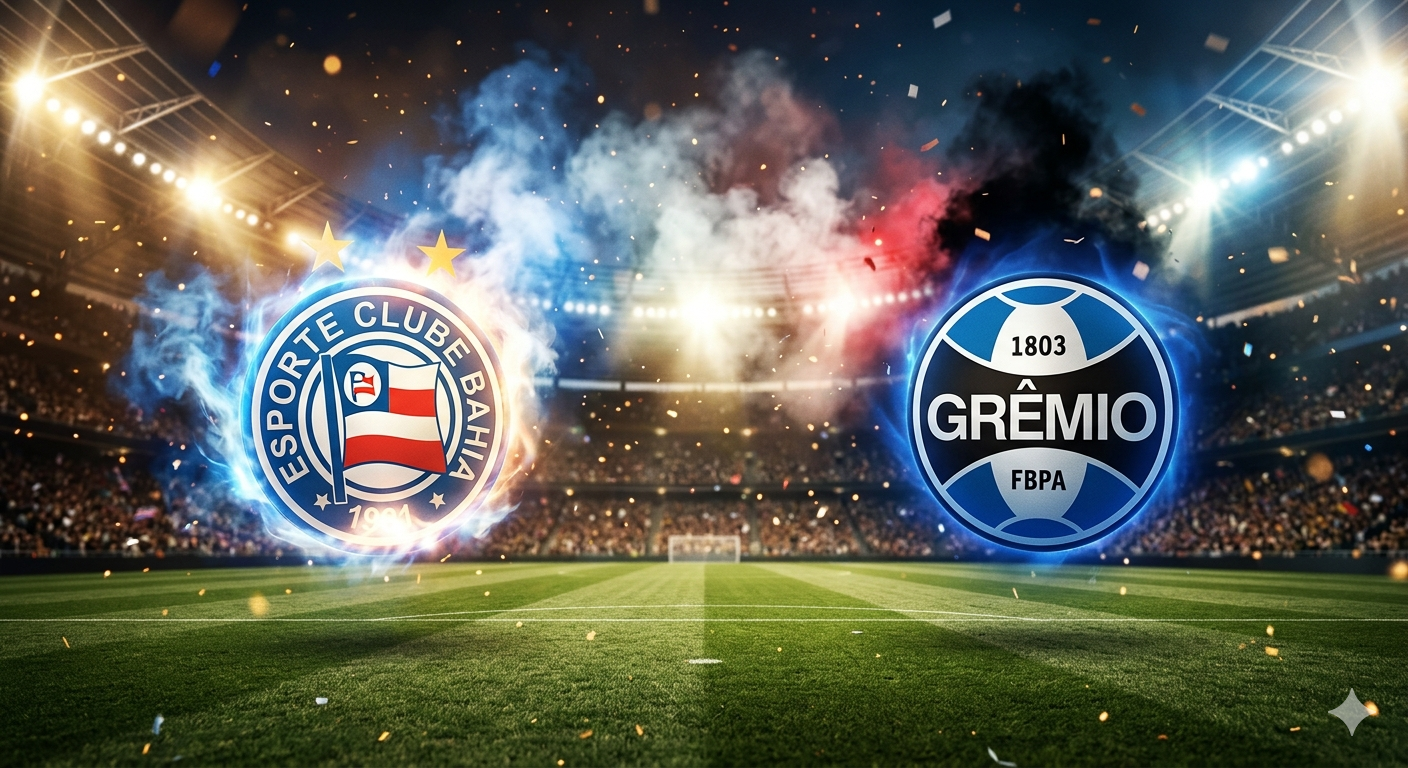 Bahia x Grêmio: onde assistir ao vivo, horário, escalações e desfalques do Brasileirão 2026
