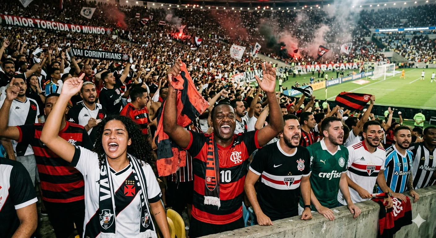 Flamengo lidera com folga ranking das maiores torcidas do Brasil 2026