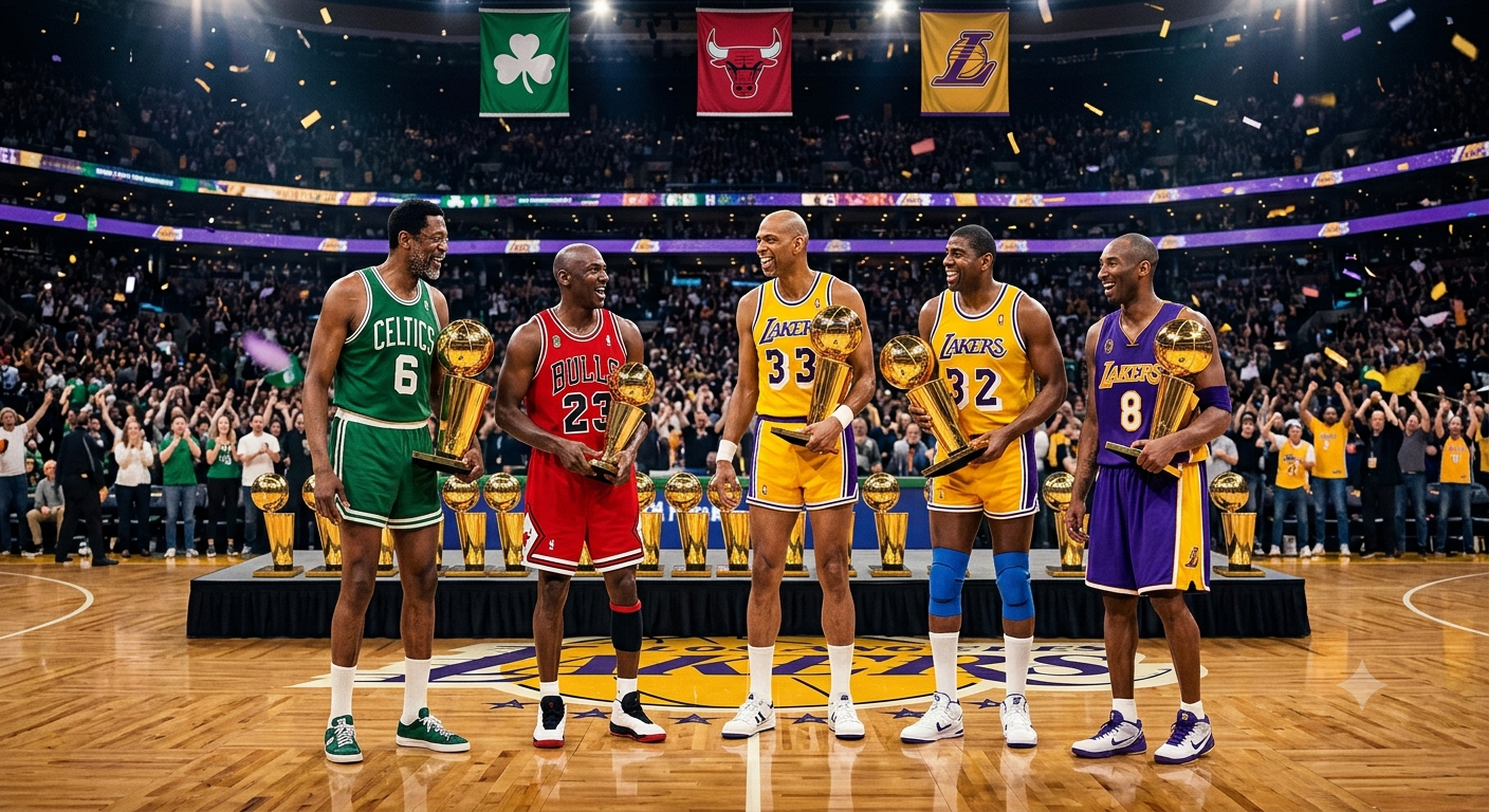 Quem são os maiores campeões da NBA? Confira o ranking histórico das franquias com mais títulos até 2026