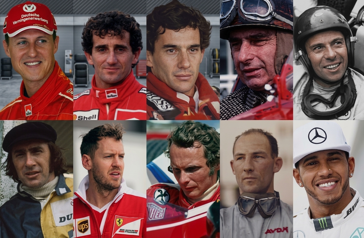 Os maiores pilotos da Fórmula 1: quem são os melhores da história?