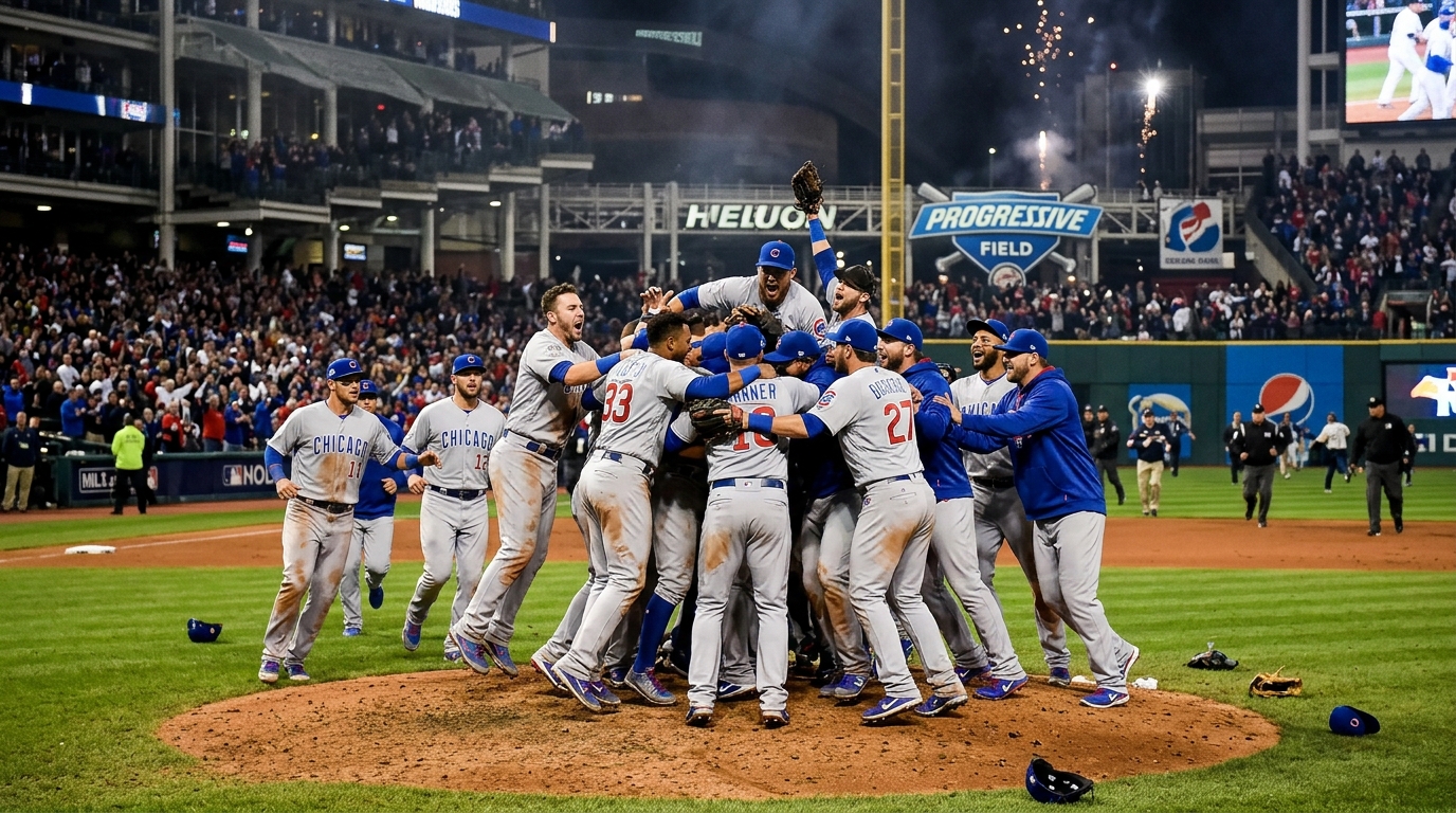 World Series 2016: Chicago Cubs encerram maldição de 108 anos em Jogo 7 histórico contra o Cleveland Indians, virada na chuva e brilho de Ben Zobrist