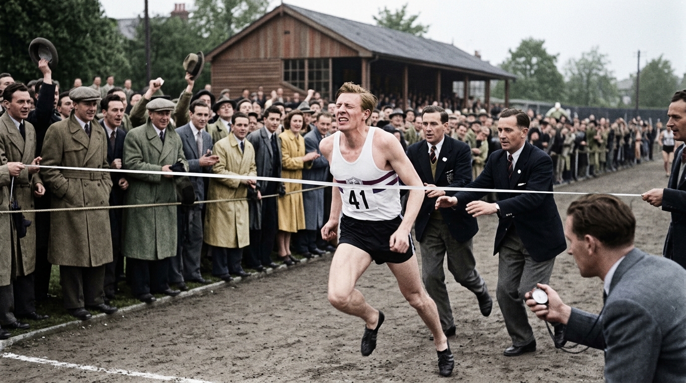 A barreira física insuperável: o dia que Roger Bannister virou o primeiro a quebrar a milha abaixo de 4 minutos