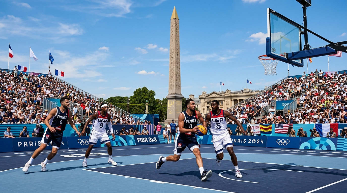 Do teste em 2010 a 72 mil espectadores em Paris: como o basquete 3×3 chegou tão rápido às Olimpíadas