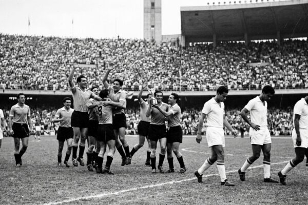 Brazil needed only a draw to win the 1950 World Cup, but two Uruguay goals silenced nearly 200,000 fans at the Maracanã