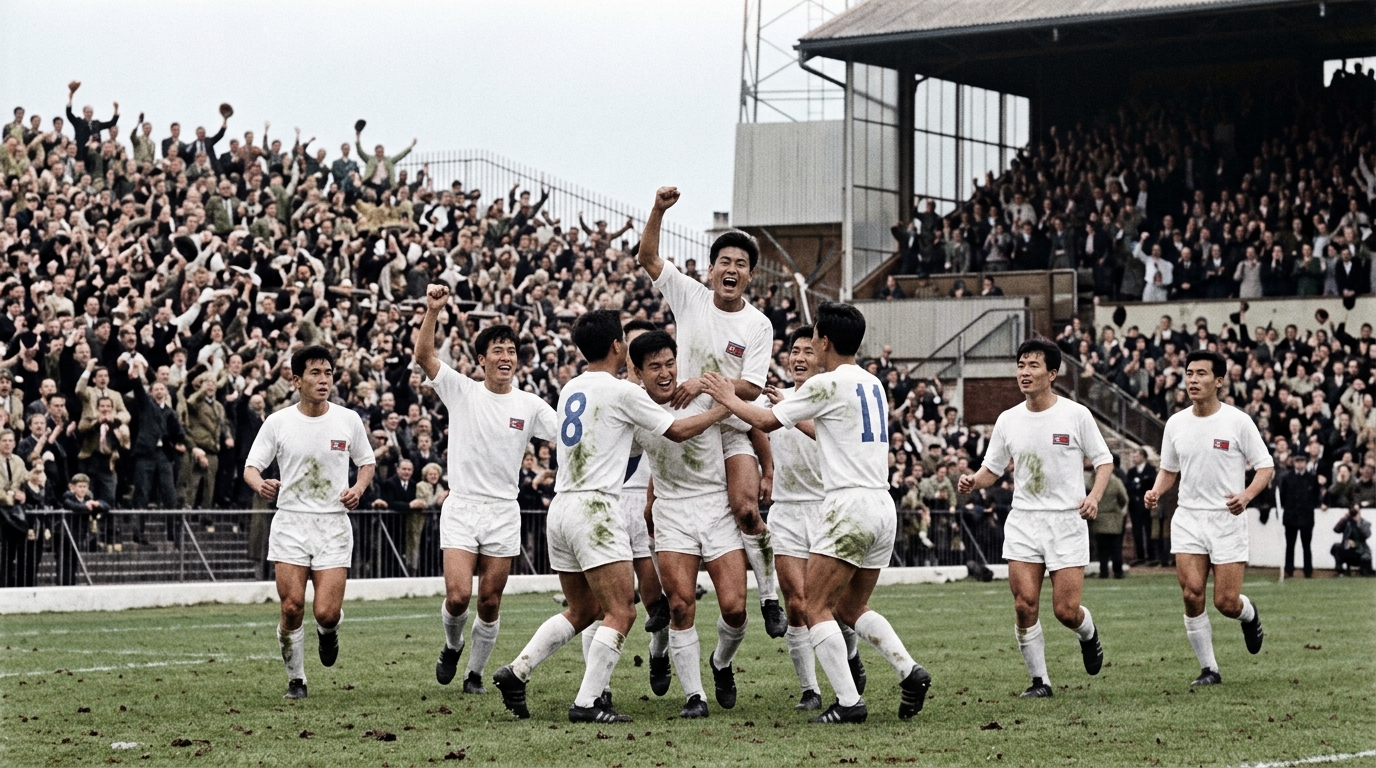Um gol aos 42 minutos, uma Itália eliminada e 3 mil ingleses na torcida: a história da Coreia do Norte em 1966