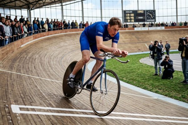 Graeme Obree broke cycling’s hour record on a homemade bike in 1993, lost it six days later and came back to beat it again