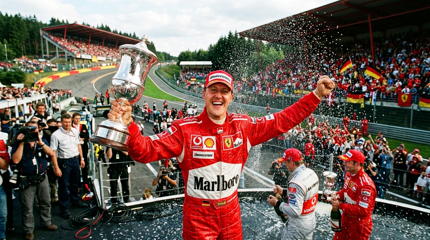 Ferrari passou 21 anos sem um campeão, contratou Schumacher e conquistou cinco títulos seguidos