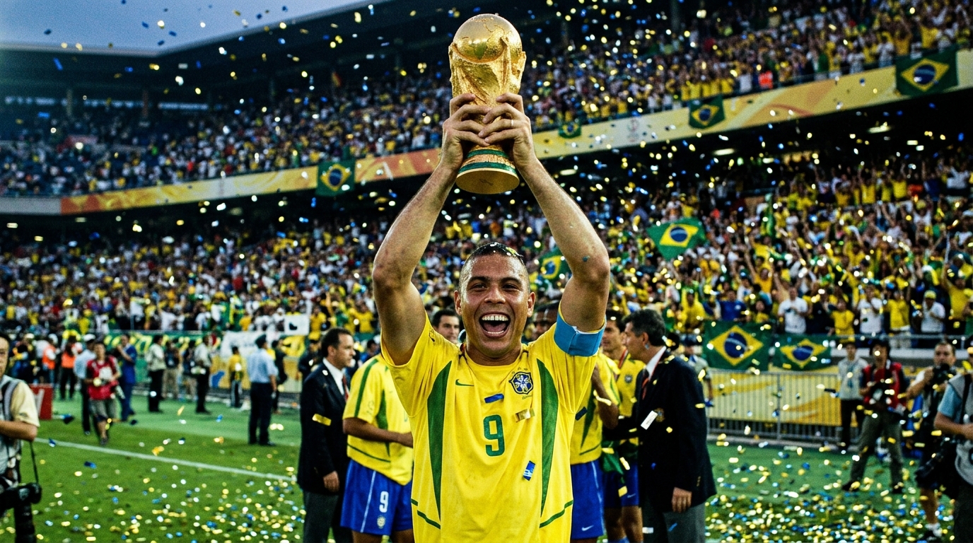 Ronaldo rompeu o tendão do joelho duas vezes, quase encerrou a carreira e voltou para marcar os dois gols do penta em 2002