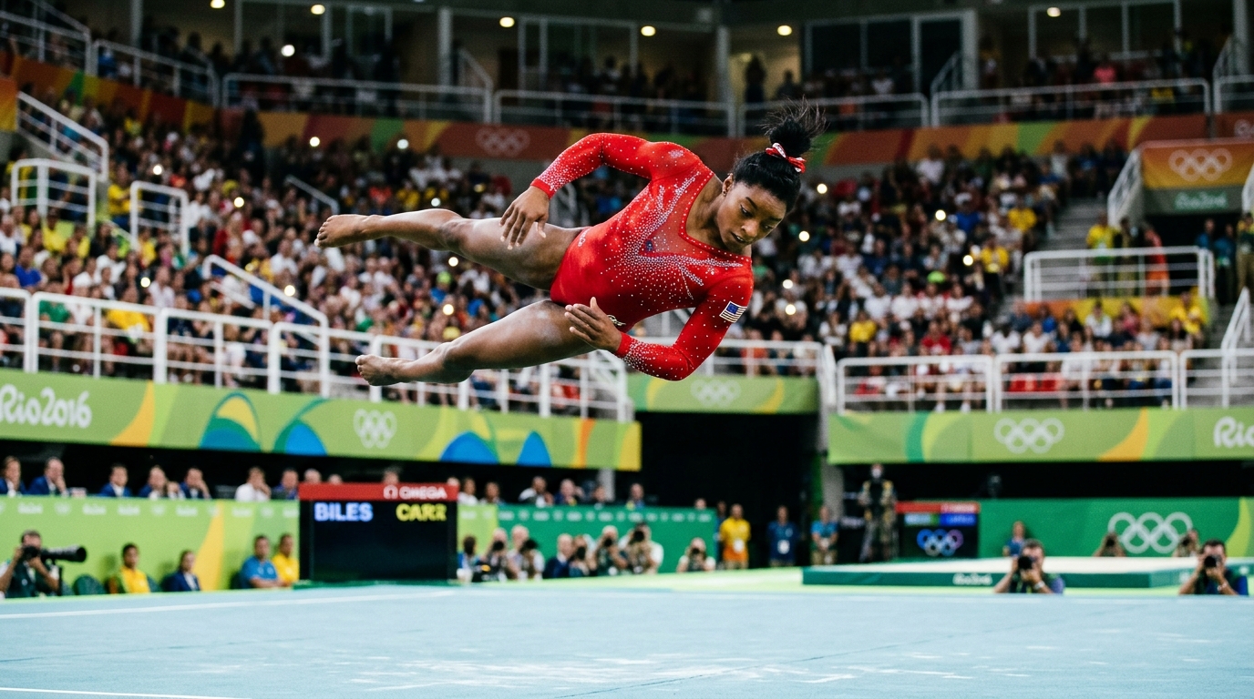 Simone Biles quase venceu tudo no Rio 2016: o erro na trave que impediu uma campanha de cinco ouros